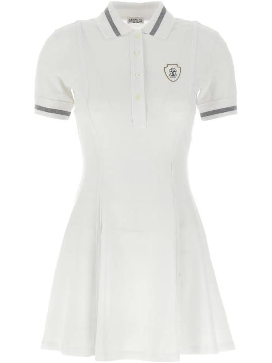  브루넬로 쿠치넬리 숏 원피스 ML944A5325C159 white