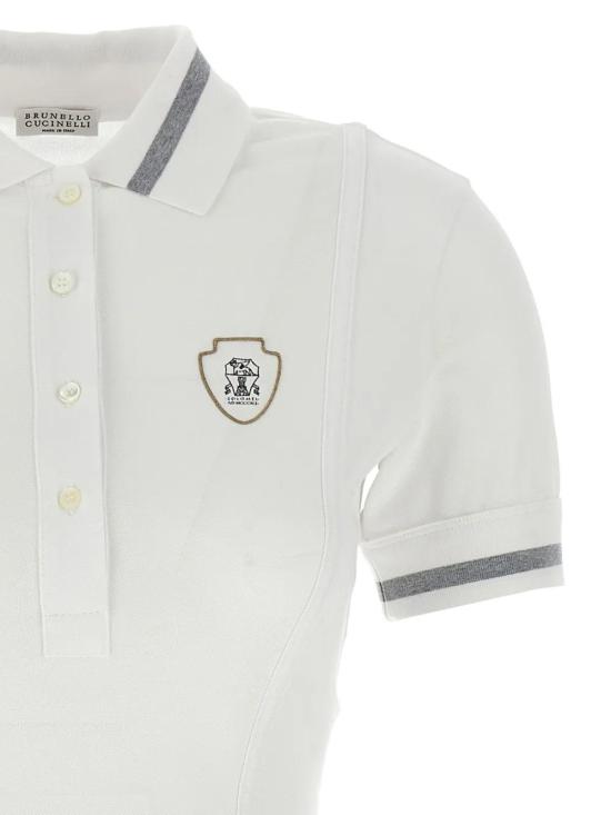  브루넬로 쿠치넬리 숏 원피스 ML944A5325C159 white - BRUNELLO CUCINELLI