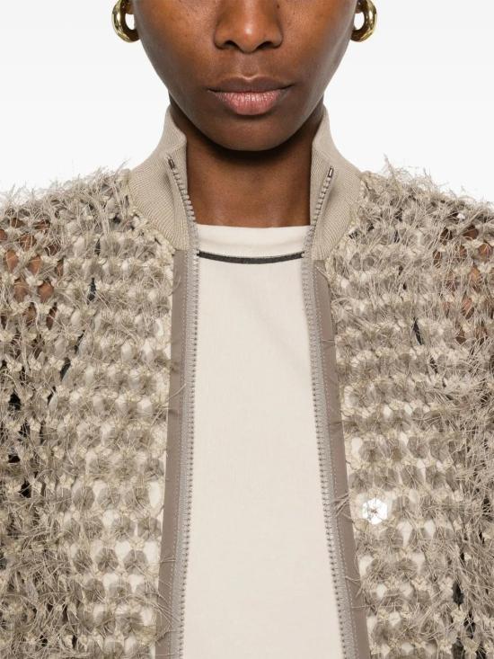  브루넬로 쿠치넬리 봄버 자켓 M8ER23106C059 sand beige - BRUNELLO CUCINELLI