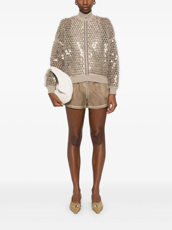  브루넬로 쿠치넬리 봄버 자켓 M8ER23106C059 sand beige - BRUNELLO CUCINELLI