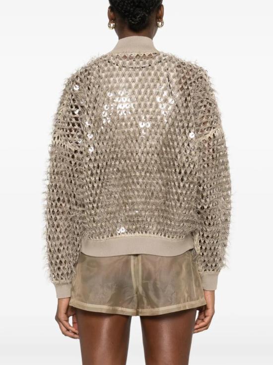  브루넬로 쿠치넬리 봄버 자켓 M8ER23106C059 sand beige - BRUNELLO CUCINELLI