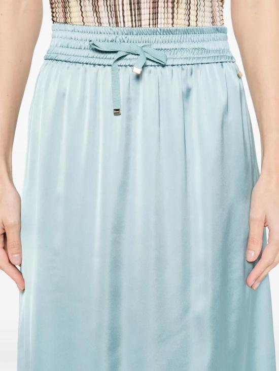  에르노 미디 스커트 GN000024D12506 turquoise - HERNO