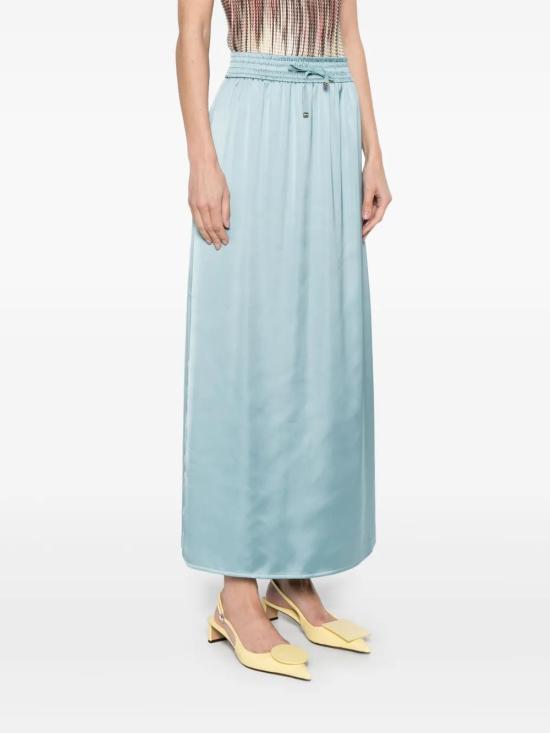  에르노 미디 스커트 GN000024D12506 turquoise - HERNO