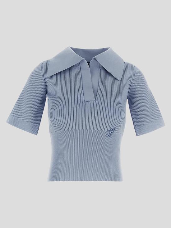 25SS 파투 반팔 티셔츠 KN2488071 639B Pearl blue