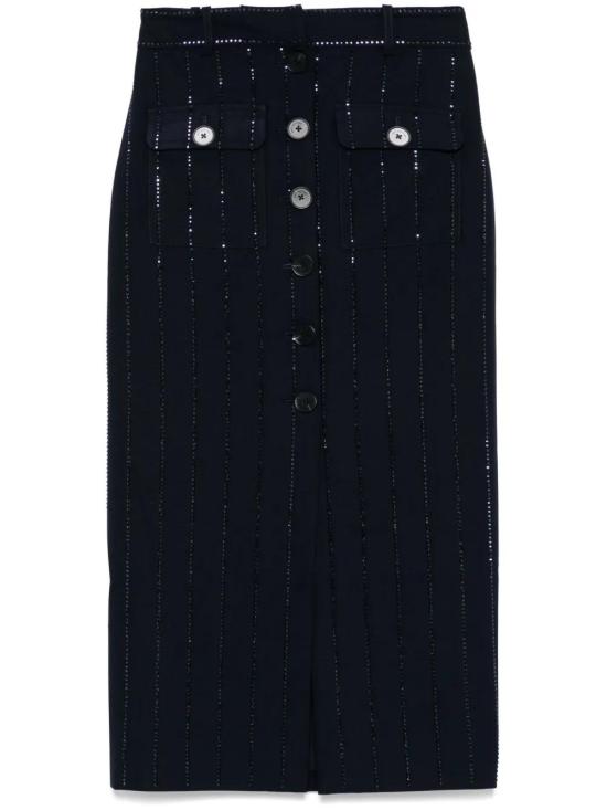  셀프 포트레이트 미디 스커트 SS25152MSK