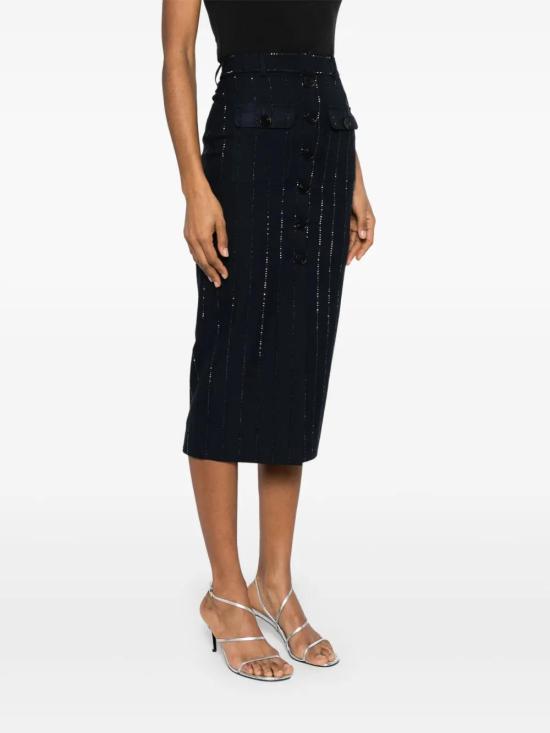  셀프 포트레이트 미디 스커트 SS25152MSK - SELF PORTRAIT