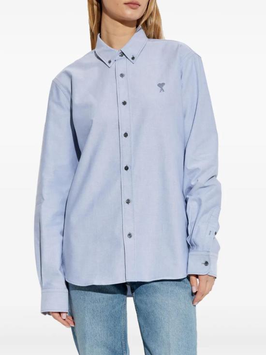  아미 셔츠 USH060CO0031 blue - AMI