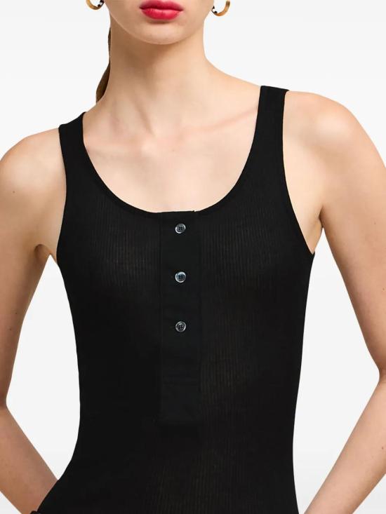  아미 민소매 티셔츠 E24FTK034JE0055 black - AMI