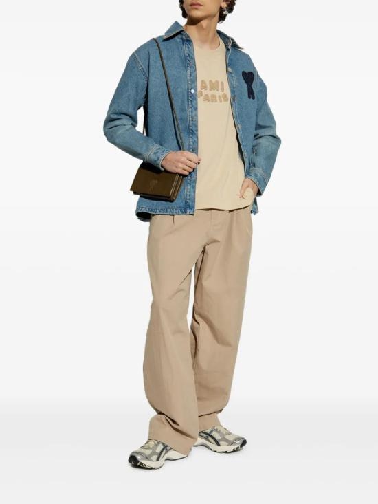  아미 반팔 티셔츠 SPUTS075726 beige - AMI