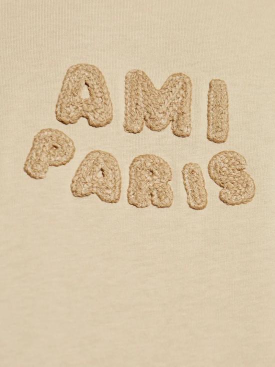  아미 반팔 티셔츠 SPUTS075726 beige - AMI