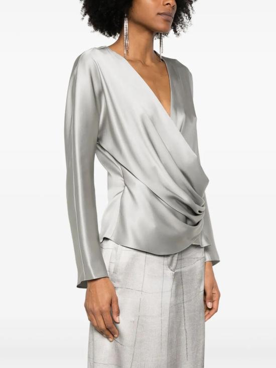 25SS 조르지오 아르마니 블라우스 GW000843 TE10101 U8045 STONE - GIORGIO ARMANI