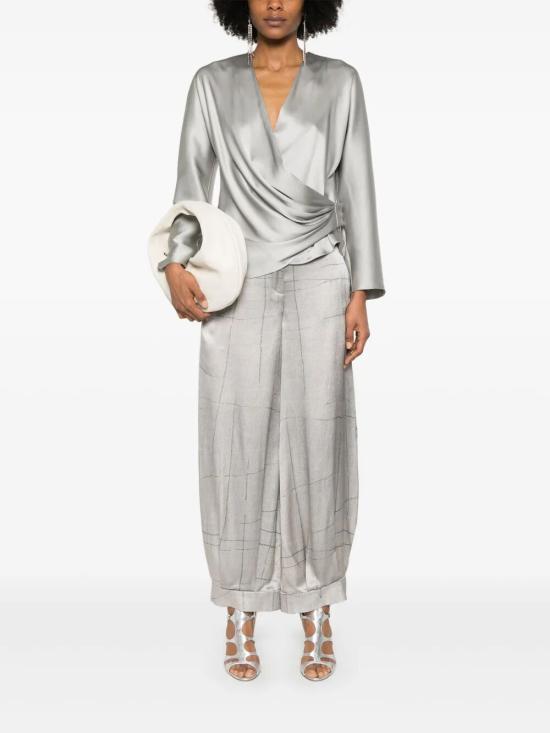 25SS 조르지오 아르마니 블라우스 GW000843 TE10101 U8045 STONE - GIORGIO ARMANI