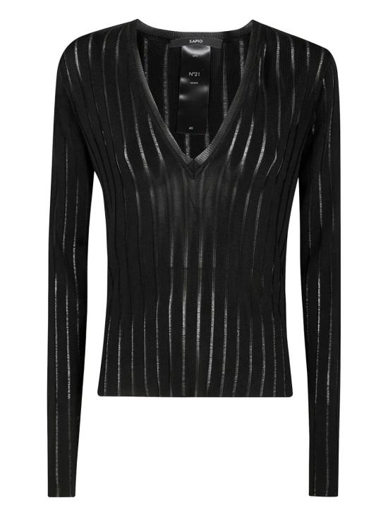 25SS 사피오 스웨터 N21 VISCREPE BLACK - SAPIO