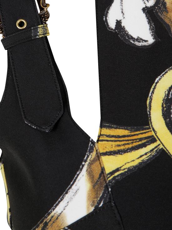 25SS 베르사체 숏 원피스 78 HAO9B3 NS636 G89 BLACK GOLD - VERSACE