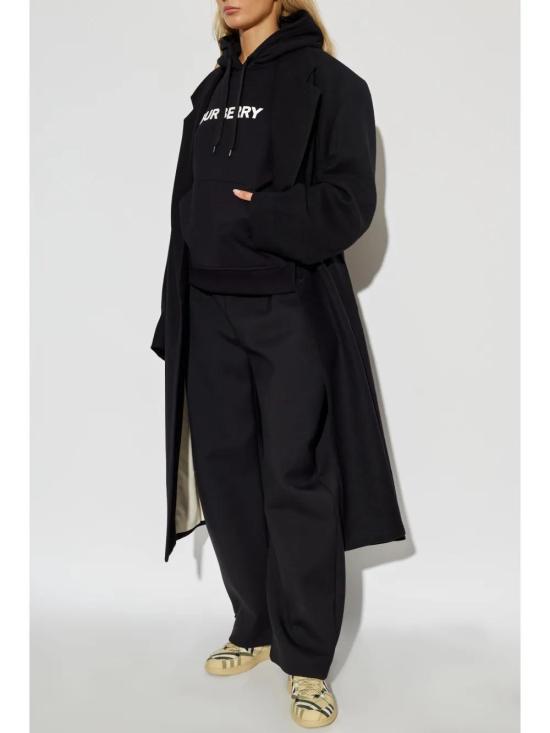  버버리 후드 티셔츠 8084755 black - BURBERRY