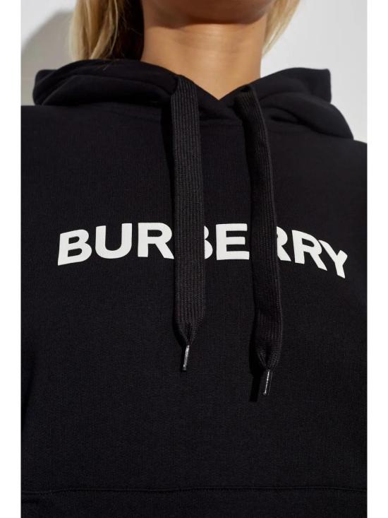  버버리 후드 티셔츠 8084755 black - BURBERRY