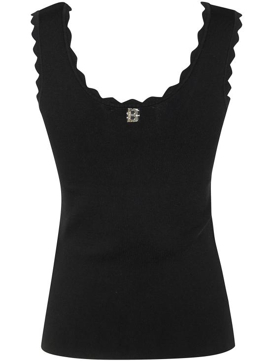 25SS 블루걸 민소매 티셔츠 RA5064MA84P 22222 BLACK - BLUGIRL