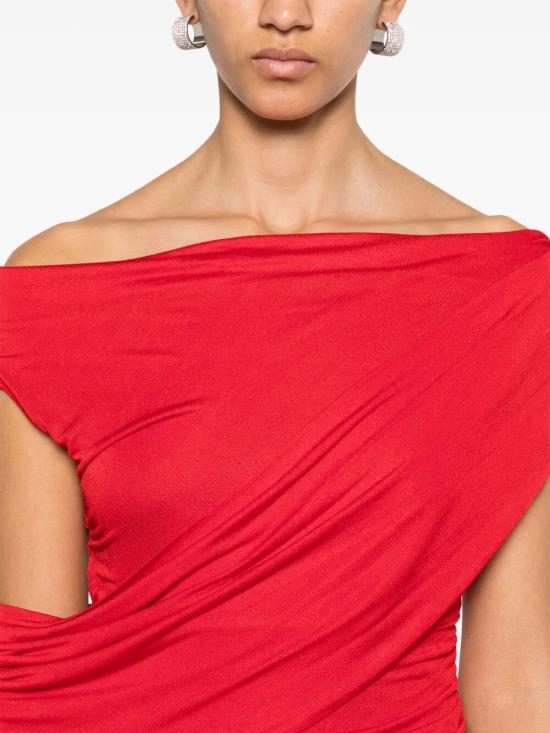 25SS 블루마린 롱 원피스 P522A644A N0313 LIPSTICK RED - BLUMARINE