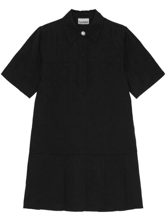 25SS 가니 숏 원피스 W0083 099 Black