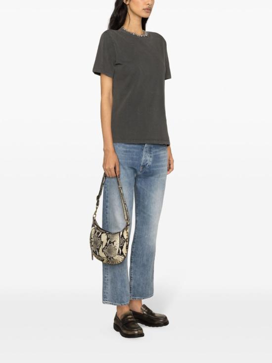 25SS 골든구스 반팔 티셔츠 GWP01220 P00067060318 Grey - GOLDEN GOOSE