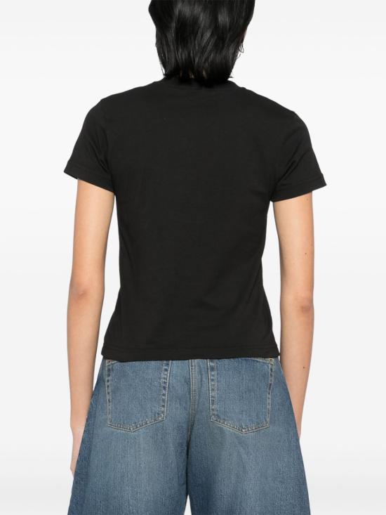 25SS 알라이아 반팔 티셔츠 AA9H0431J0105 995 Black - ALAIA