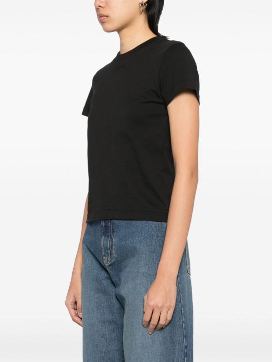 25SS 알라이아 반팔 티셔츠 AA9H0431J0105 995 Black - ALAIA