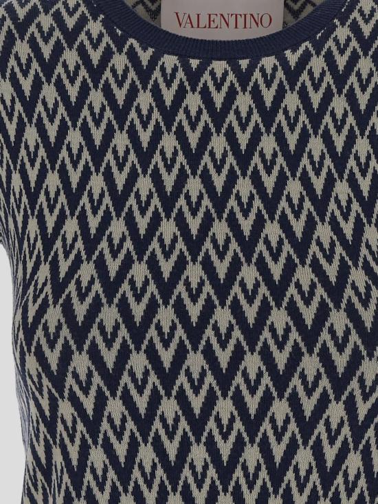 25SS 발렌티노 가라바니 반팔 티셔츠 6B3KC62X92M R0H CREMA NAVY - VALENTINO GARAVANI