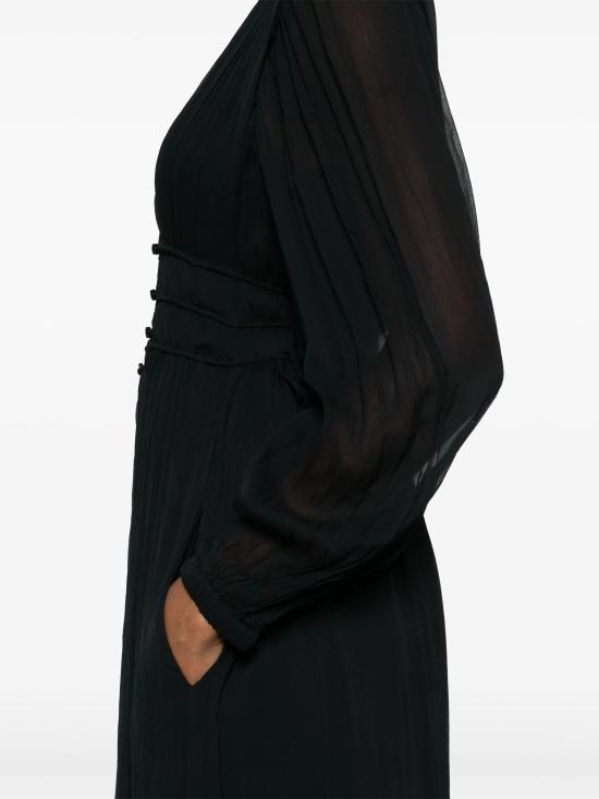 25SS 이자벨마랑에뚜왈 미디 원피스 RO0668FA C1J07E01BK Black - ISABEL MARANT ETOILE