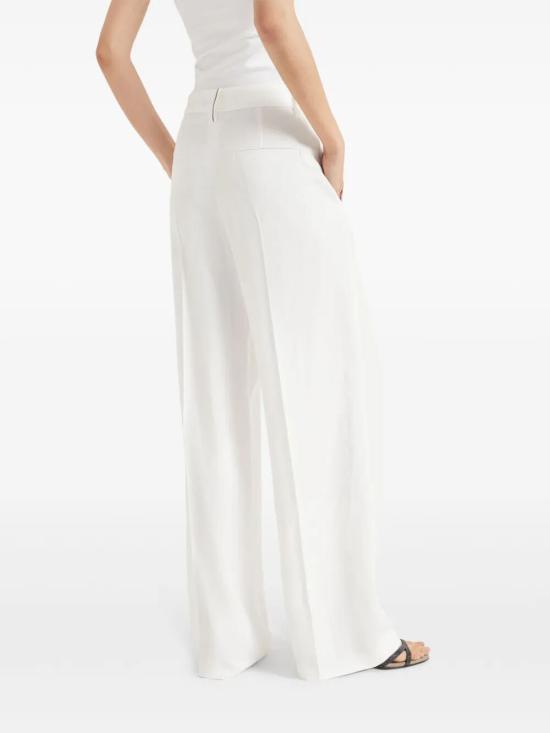 25SS 브루넬로 쿠치넬리 스트레이트 팬츠 MH126P8884 C600 WHITE - BRUNELLO CUCINELLI