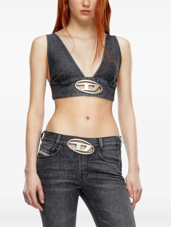  디젤 민소매 티셔츠 A142920CKAH black - DIESEL