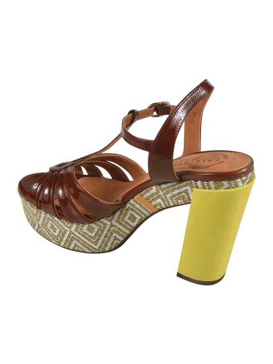 25SS 치에 미하라 힐/펌프스 JUNNI SUCRE CUERO Yellow - CHIE MIHARA