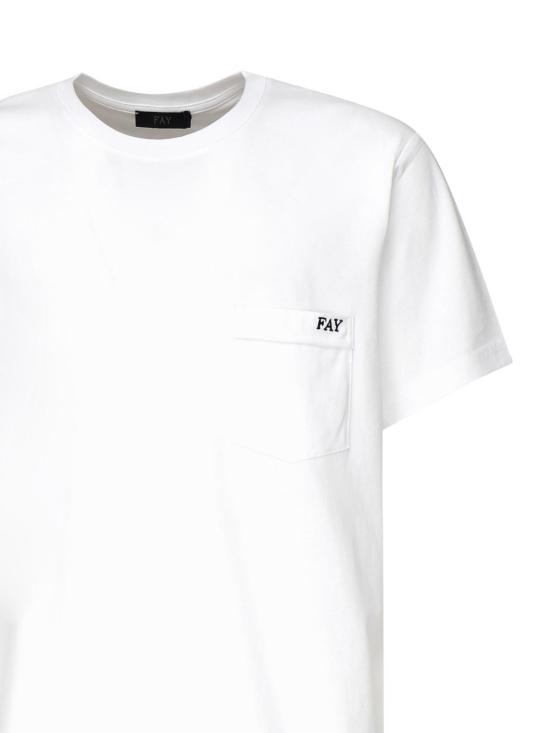  페이 반팔 티셔츠 NPMB3501280UCXB001 White - FAY