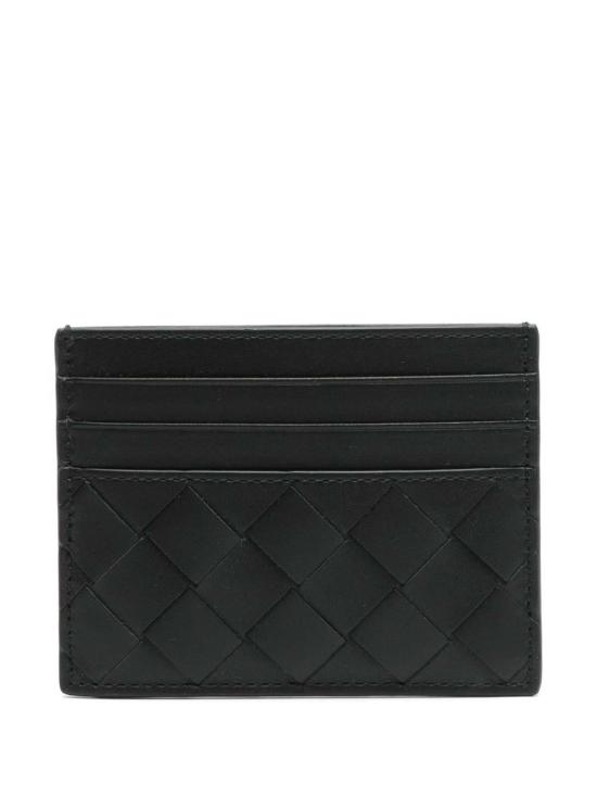 26SS 보테가베네타 인트레치아토 카드 지갑 795612VCPQ38803 Black - BOTTEGA VENETA