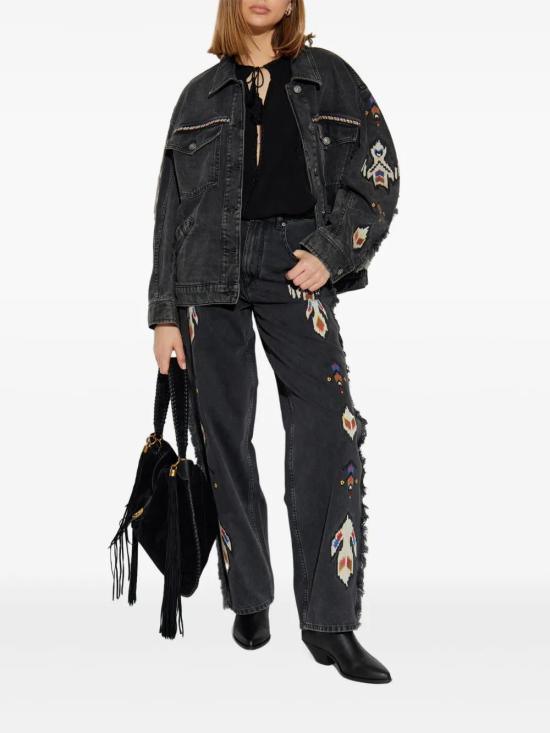  이자벨마랑 블라우스 HT0597FAC1J07I black - ISABEL MARANT