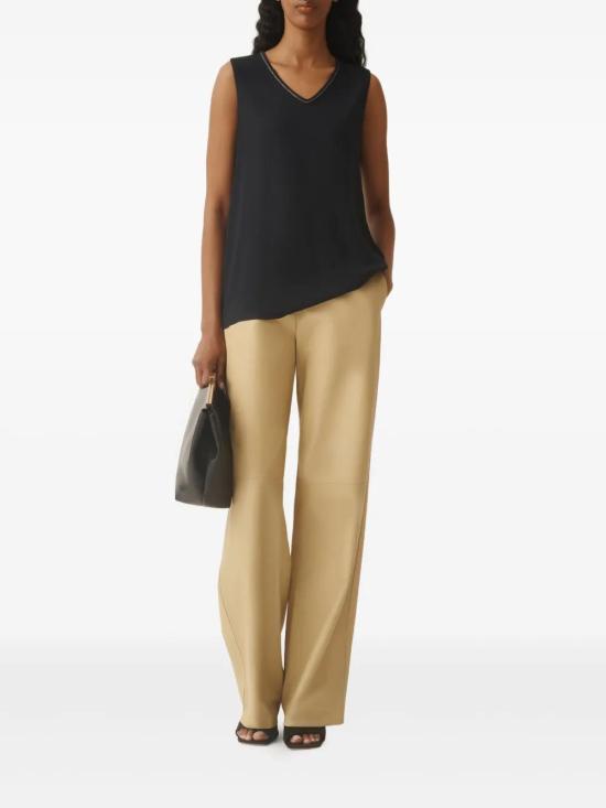  파비아나 필리피 민소매 티셔츠 TPD265F773L2350000 black - FABIANA FILIPPI