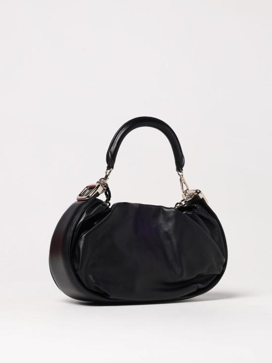 25SS 로저비비에 비브 초크 로얄 미디엄 핸드백 RBWAOGS0300YDR B999 Black - ROGER VIVIER