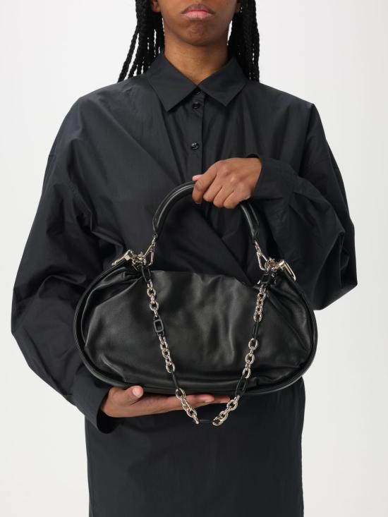 25SS 로저비비에 비브 초크 로얄 미디엄 핸드백 RBWAOGS0300YDR B999 Black - ROGER VIVIER