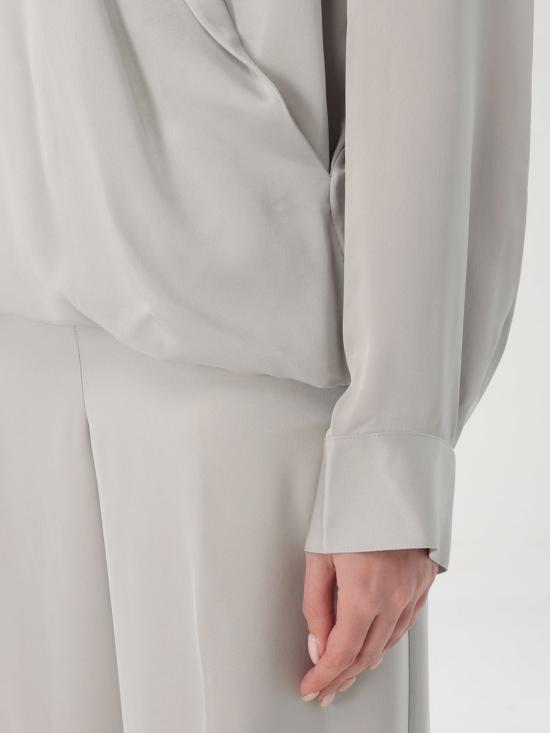 25FW 띠어리 긴팔 티셔츠 O1102503 B6M Silver - THEORY