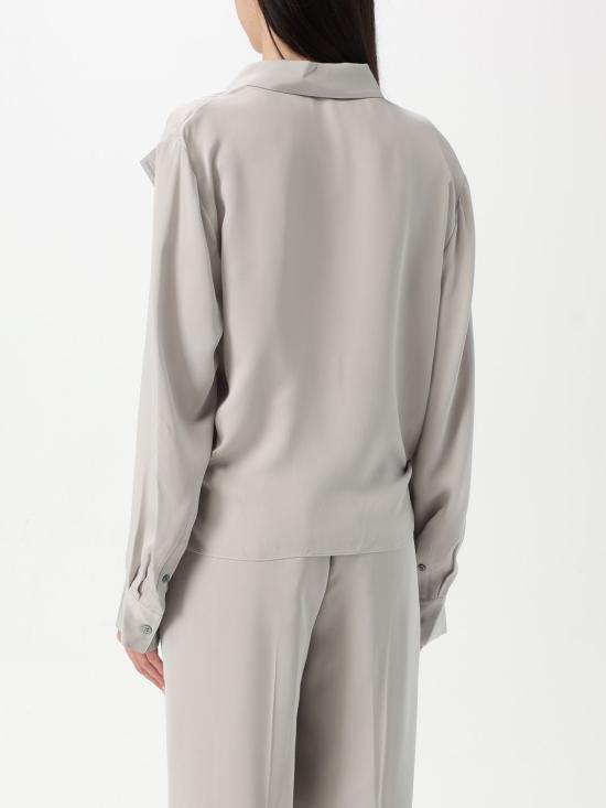 25FW 띠어리 긴팔 티셔츠 O1102503 B6M Silver - THEORY