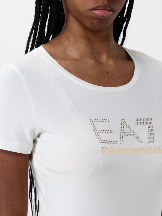 25SS 엠포리오 아르마니 반팔 티셔츠 8NTT67TJDQZ U0005 Natural - EMPORIO ARMANI