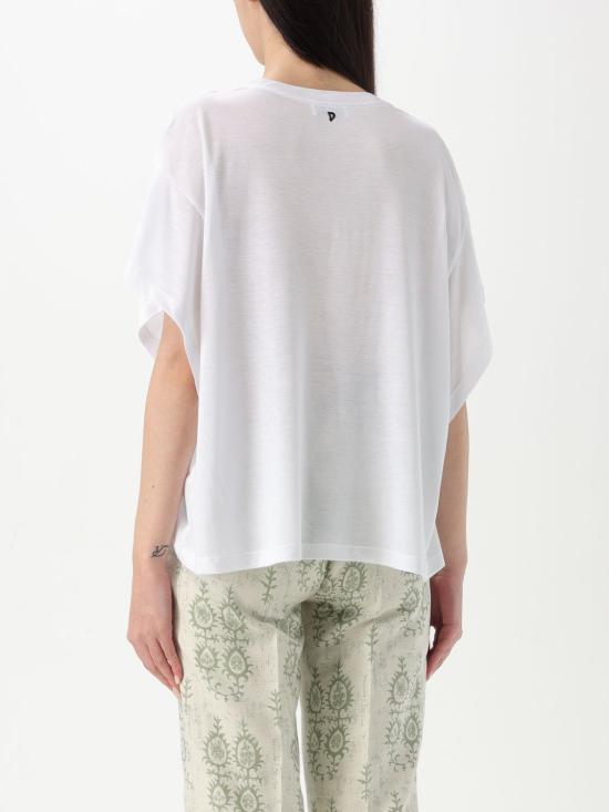 25FW 돈답 반팔 티셔츠 DS021JF0349DXXX 000 White - DONDUP