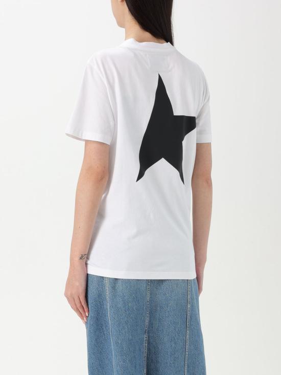 25FW 골든구스 반팔 티셔츠 GWP01220P00087910283 White - GOLDEN GOOSE