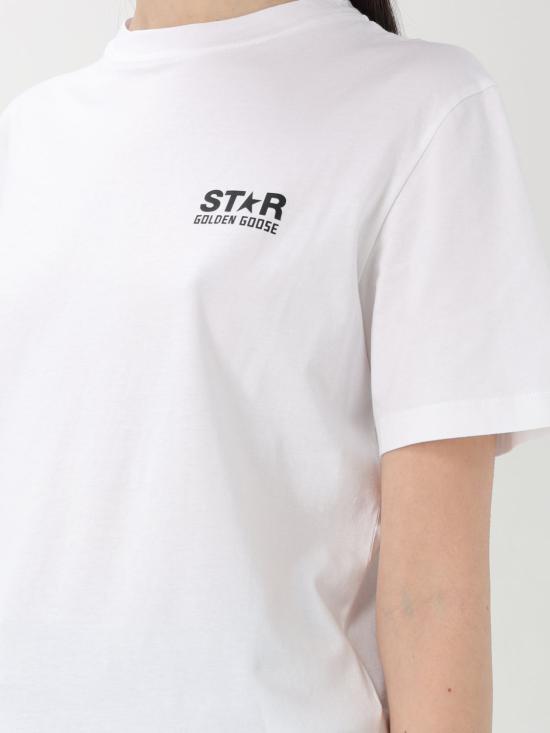 25FW 골든구스 반팔 티셔츠 GWP01220P00087910283 White - GOLDEN GOOSE