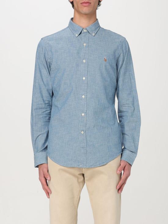 25FW 폴로 랄프로렌 클래식 플리스 후드 집업  710548538 001 Gnawed Blue