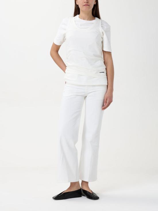 25SS 질샌더 반팔 티셔츠 J40GC0142J20103 102 White - JIL SANDER