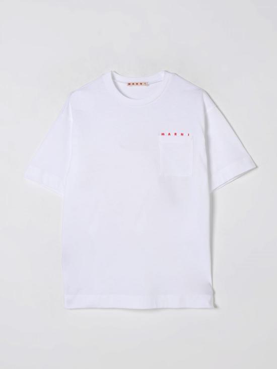 25SS [키즈] 마르니 티셔츠 M01415M00RF 0M100 White