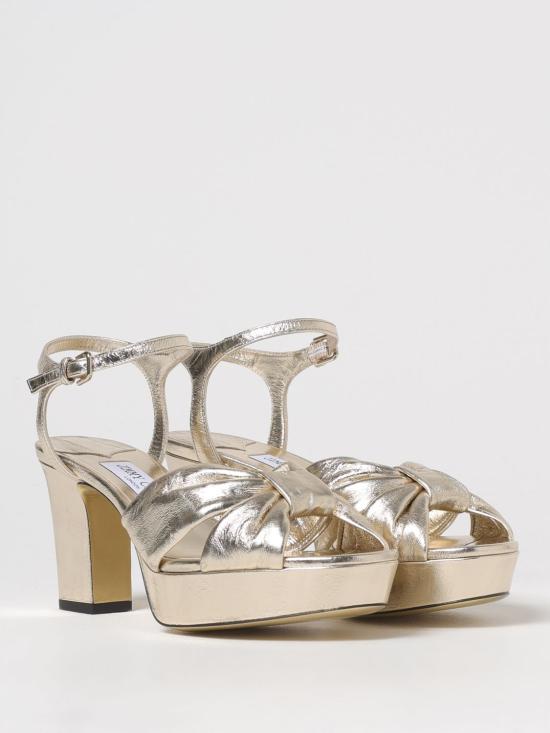 26SS 지미추 힐/펌프스 HELOISE80BYK LIGHT Gold - JIMMY CHOO