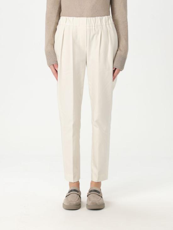 25SS 브루넬로 쿠치넬리 팬츠 M0F70P1673 C8555 White