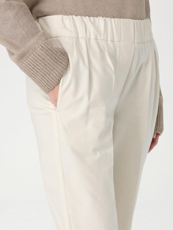 25SS 브루넬로 쿠치넬리 팬츠 M0F70P1673 C8555 White - BRUNELLO CUCINELLI