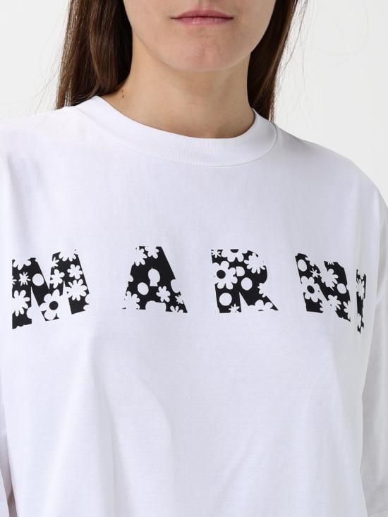 25FW 마르니 반팔 티셔츠 THJET49P15USCX50 FLW01 Lilac - MARNI